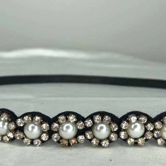 Faux Pearl Stone elastic headband - Picture 3 of 3